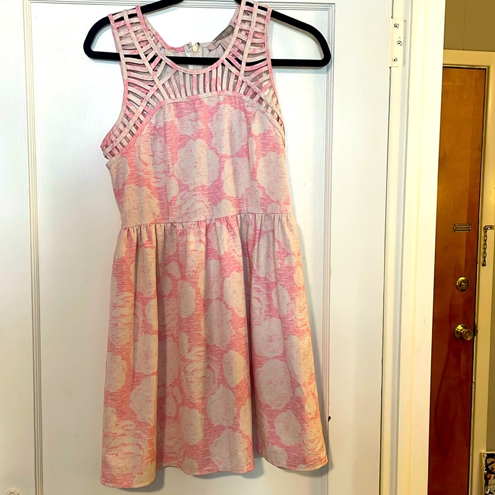Pink And White Dress